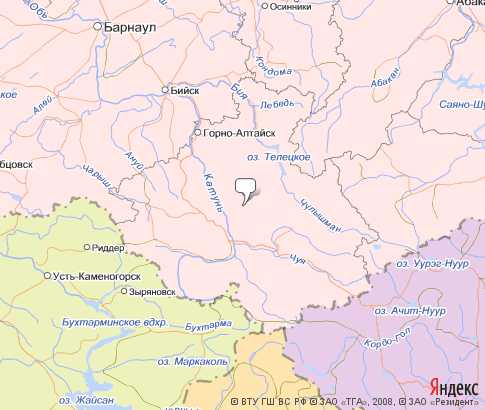 Карта: Алтай