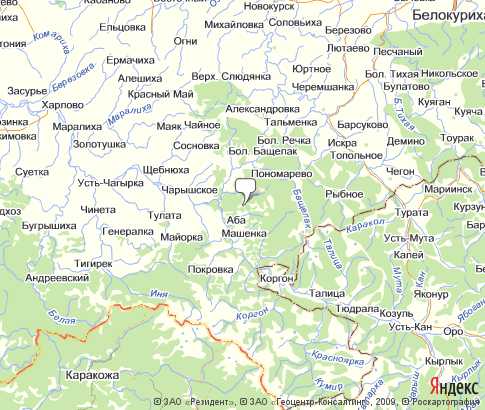 Карта: Чарышский