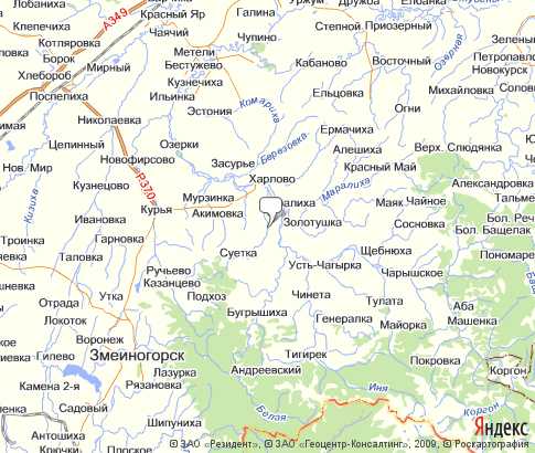 Карта: Краснощековский