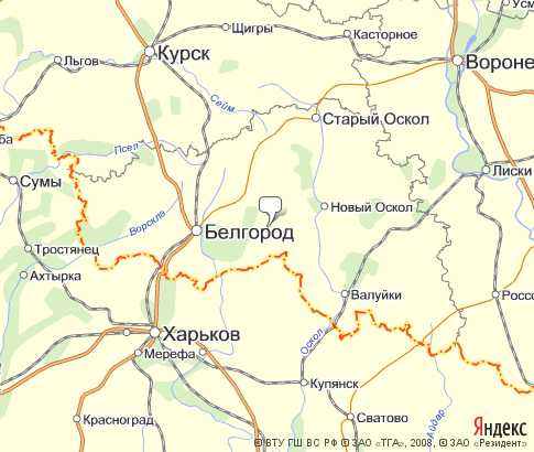 Карта: Белгородская