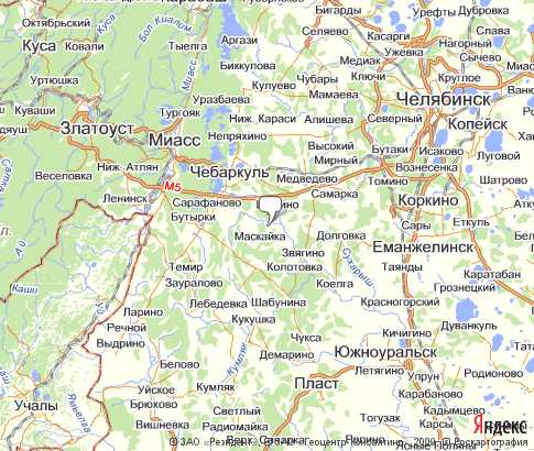 Карта: Чебаркульский