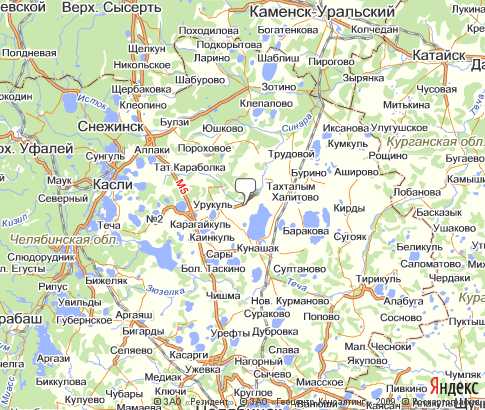 Карта: Кунашакский