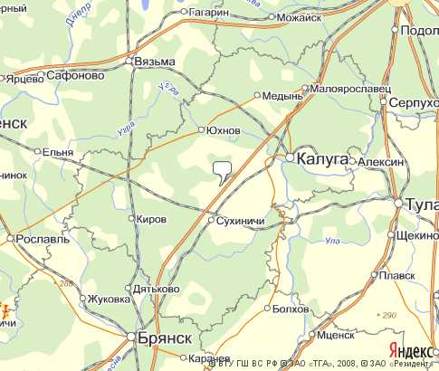 Карта: Калужская