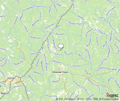 Карта: Сосногорский