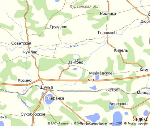 Карта: Зайково