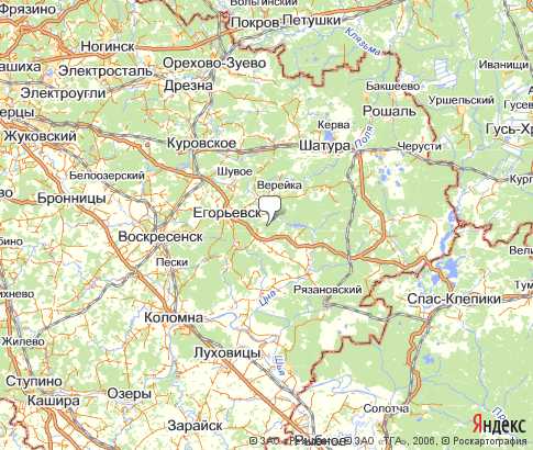 Карта: Егорьевский