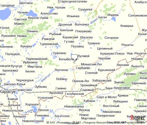 Карта: Краснозерский