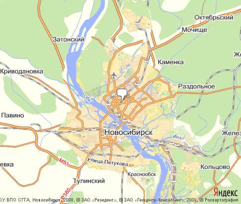Карта: Новосибирск