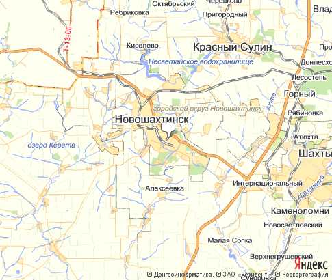 Карта: Новошахтинск