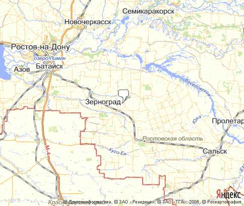 Карта: Зерноградский
