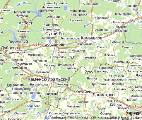 Карта: Богдановичский