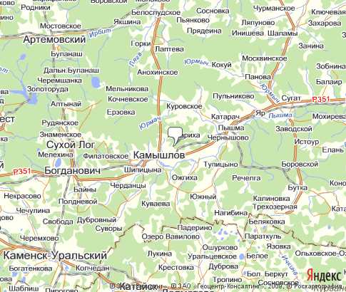 Карта: Камышловский