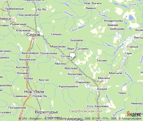 Карта: Серовский