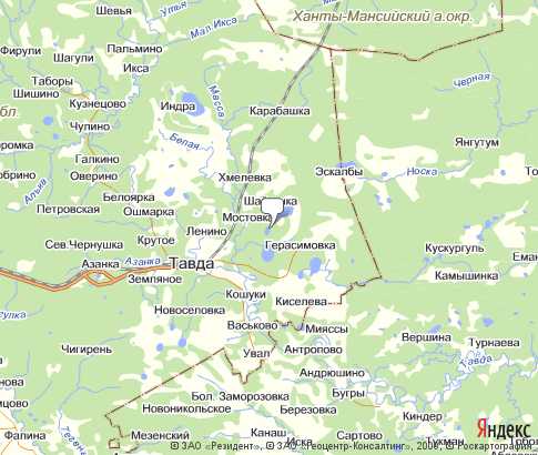Карта: Тавдинский