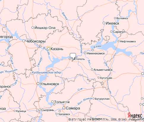 Карта: Татарстан