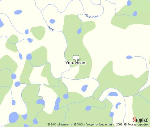 Карта: Усть-Авам