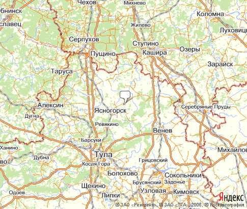Карта: Ясногорский