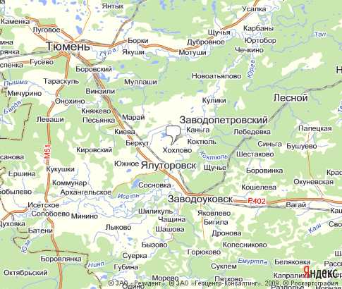 Карта: Ялуторовский