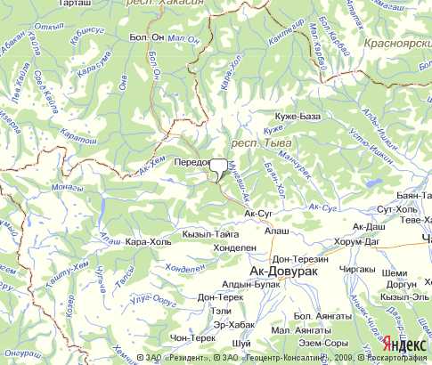 Карта: Барун-Хемчикский