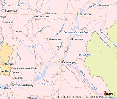 Карта: Волгоградская