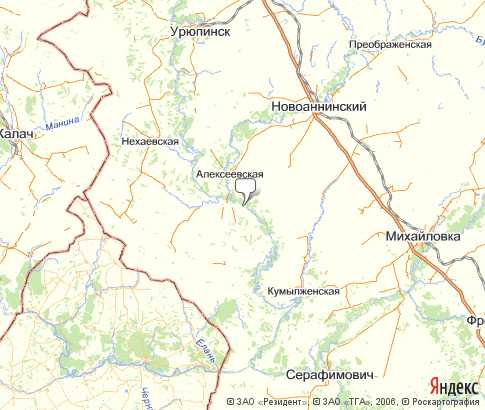 Карта: Алексеевский