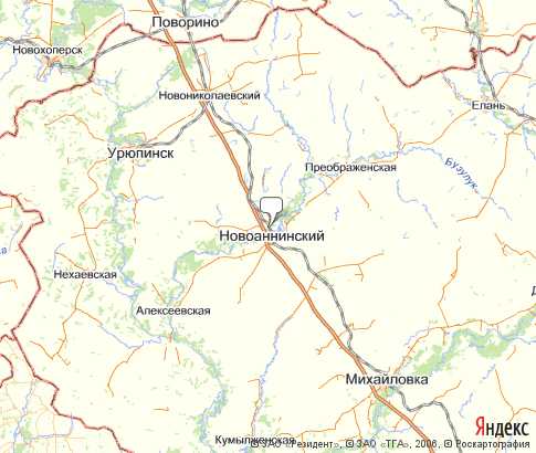 Карта: Новоаннинский