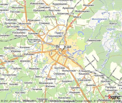 Карта: Вологда
